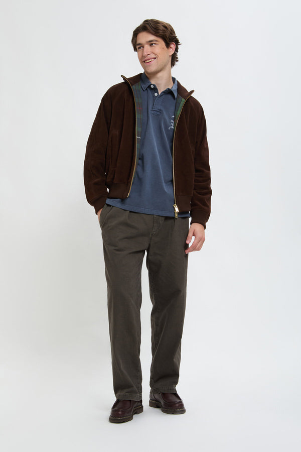 Giacca sportiva in pelle scamosciata Roughout