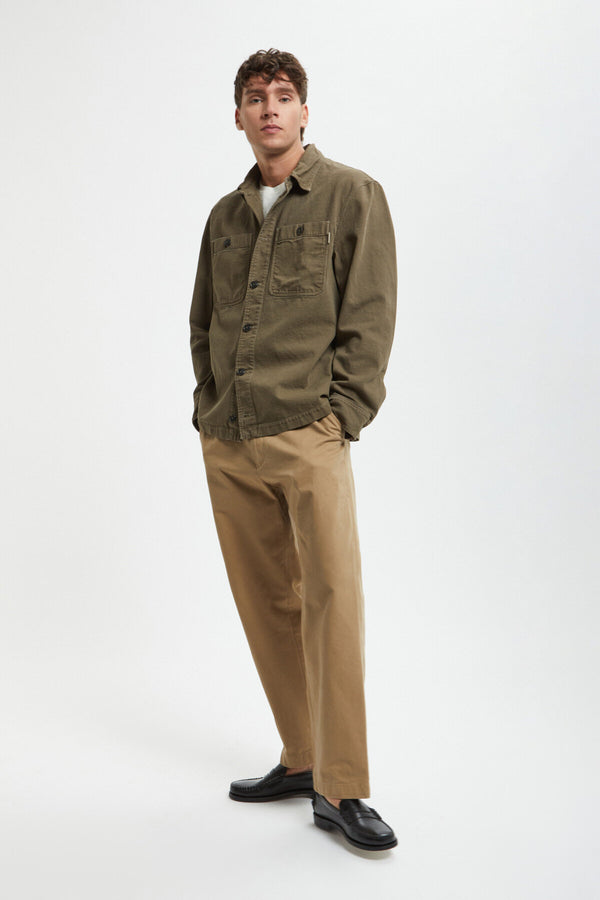 Overshirt in Canvas Tinto Capo