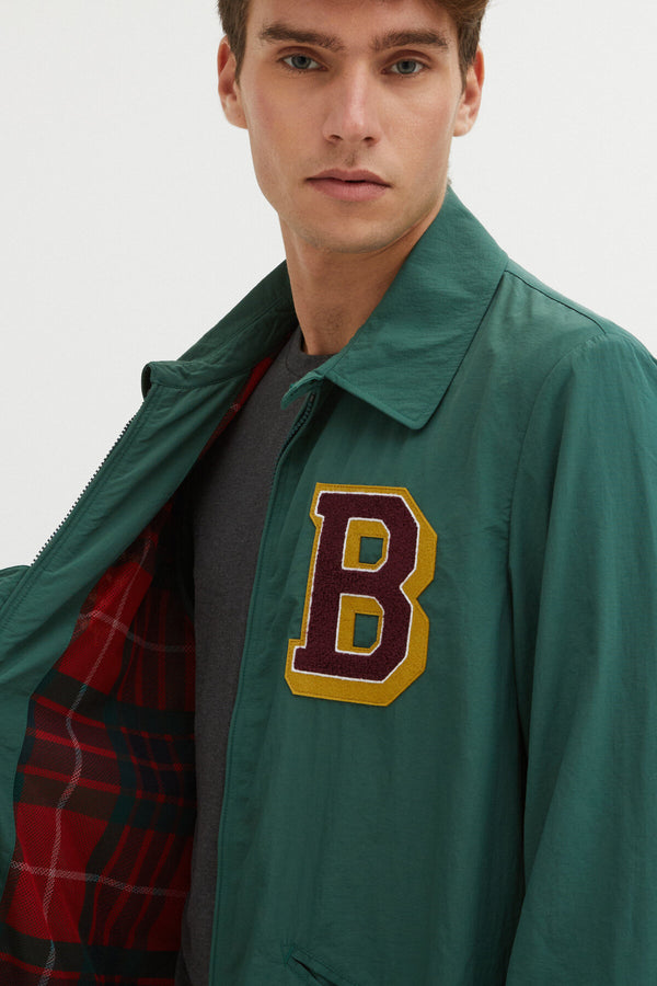 Nylon Coach Jacket Racing Green | Baracuta