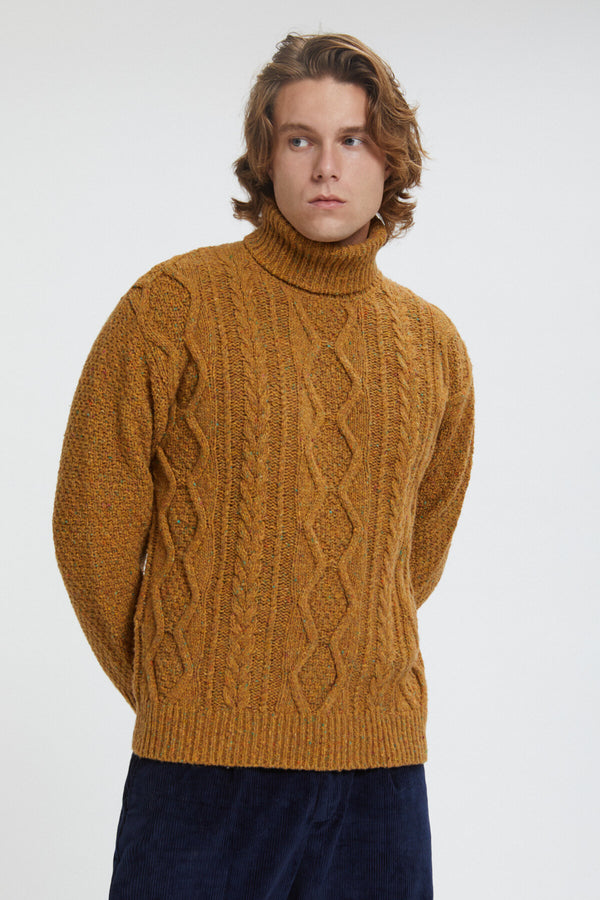 Rollkragenpullover Aran